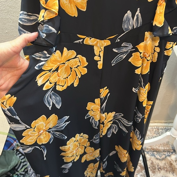 NWT wide leg anthropology jumpsuit with pockets zipper in back - Picture 4 of 5